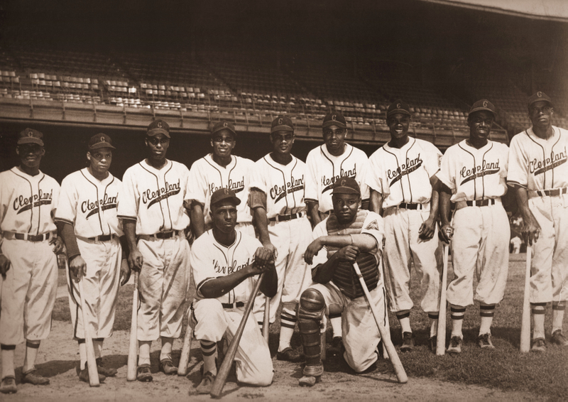 The 1947 Cleveland Buckeyes. Sam Jethroe is back row, far right.